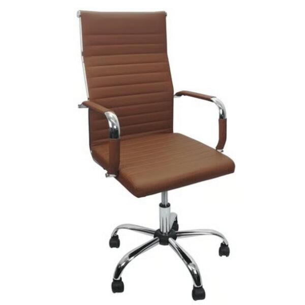 Cadeira De Escritório Esteirinha Base Cromada Com Rodinha For