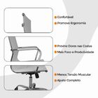 Cadeira De Escritório Esteirinha Giratória Ergonômica Alta -