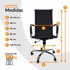 Cadeira De Escritório Esteirinha Giratória Ergonômica Alta -