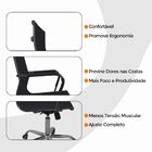 Cadeira De Escritório Esteirinha Giratória Ergonômica Alta -