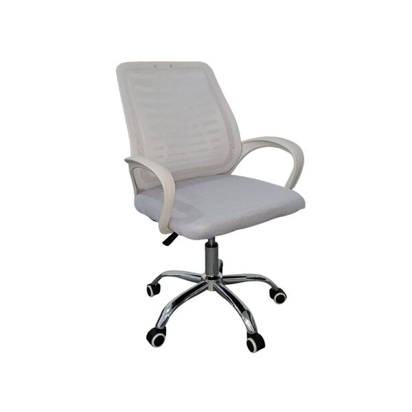 Cadeira De Escritório Esteirinha Tela Mesh Ergonômico Branco