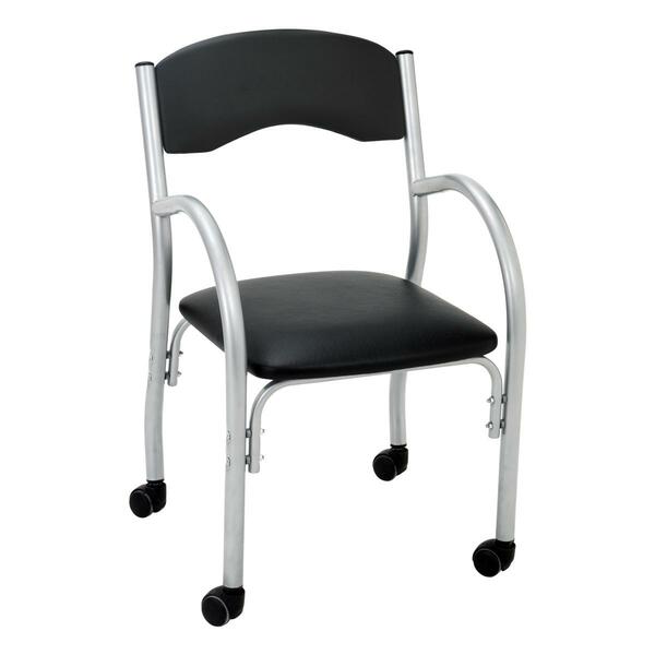 Cadeira De Escritório Estofada Com Rodízios 52cm Multimóveis