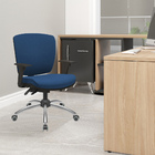 Cadeira De Escritório Executiva Office Base Giratória Cromada