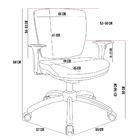 Cadeira De Escritório Executiva Office Base Giratória Cromada