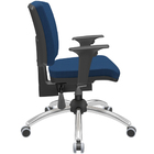 Cadeira De Escritório Executiva Office Base Giratória Cromada