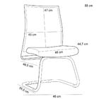 Cadeira De Escritório Fixa Executiva Ergonômica Liss L02 Crep