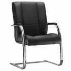 Cadeira De Escritório Fixa Executiva New Onix F02 Couro Ecoló