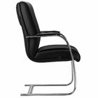 Cadeira De Escritório Fixa Executiva New Onix F02 Couro Ecoló