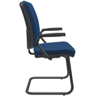 Cadeira De Escritório Fixa Executiva Office Preto Slim Alta F