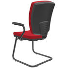 Cadeira De Escritório Fixa Executiva Office Preto Slim Alta F