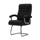 Cadeira De Escritório Fixa Munique Confort Ergonômica Preta