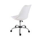 Cadeira De Escritório Giratória Branca Saarinem Office Com Re