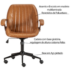 Cadeira De Escritório Giratória Com Regulagem De Altura Alder