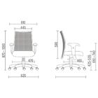 Cadeira De Escritório Giratória Executiva Ergonômica Liss L02