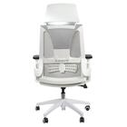 Cadeira De Escritório Giratória Helene Special Branca E Cinza
