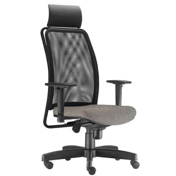 Cadeira De Escritório Giratória Presidente Soul L02 Preto Lin