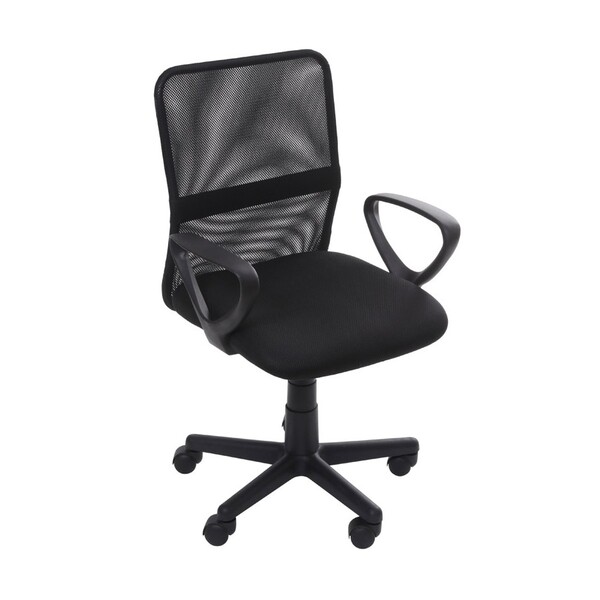 Cadeira De Escritório Glaive Tela Mesh Preta Estrutura Em Aço