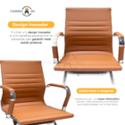 Cadeira De Escritório Home Office Interlocutor Fixa Baixa Str