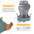 Cadeira De Escritório Home Office Presidente Bio Ergonômica S