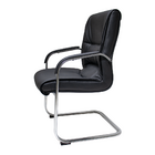 Cadeira De Escritório Interlocutor Big Fixa Preta com Braço