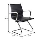 Cadeira De Escritório Interlocutor Fixa New Best Preta