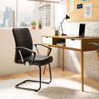 Cadeira De Escritório Interlocutor Fixa Oslo Preta