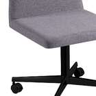 Cadeira De Escritório Interlocutor Office Estofada Cinza