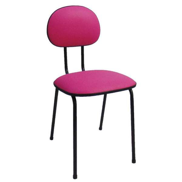 Cadeira De Escritório Interlocutor Palito Rosa