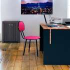 Cadeira De Escritório Interlocutor Palito Rosa