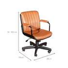 Cadeira De Escritório Interlocutor Pasalino Giratória Caramelo