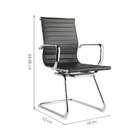 Cadeira De Escritório Interlocutor Sevilha Estofada Preta