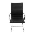 Cadeira De Escritório Interlocutor Sevilha Estofada Preta