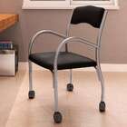 Cadeira De Escritório Interlocutor Stella Estofada Preta