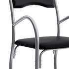 Cadeira De Escritório Interlocutor Stella Estofada Preta