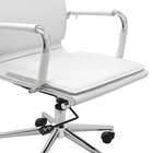 Cadeira De Escritório Interlocutor Valencia Estofada Branca