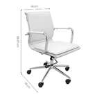 Cadeira De Escritório Interlocutor Valencia Estofada Branca