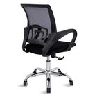 Cadeira De Escritório Joy Com Base Cromada - Preta