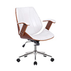 Cadeira De Escritório Juliette Diretor Giratória Branca G24 -