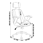 Cadeira De Escritório Juliette Presidente Giratória Branca G2