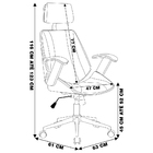 Cadeira De Escritório Juliette Presidente Giratória Marrom G2