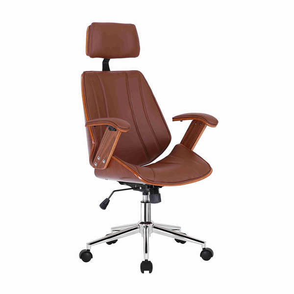 Cadeira De Escritório Juliette Presidente Giratória Marrom G2