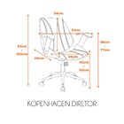 Cadeira De Escritório Kopenhagen Diretor - Branco