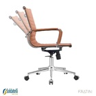 Cadeira De Escritório Manhattan Diretor Baixa Estofada Em Pu