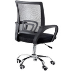 Cadeira De Escritório Mesh Assento Estofado Base Giratória 90