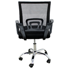 Cadeira De Escritório Mesh Assento Estofado Base Giratória 90
