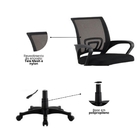 Cadeira De Escritório Nelis Base Pp - Preta - 1 Cadeira