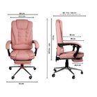 Cadeira De Escritório Oficial Presidente Ergonômica Apoio Pés