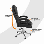 Cadeira De Escritório Oficial Presidente Reclinável Ergonômic