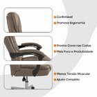 Cadeira De Escritório Oficial Presidente Reclinável Ergonômic