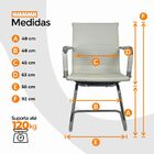 Cadeira De Escritório Oficial Webshop Esteirinha Baixa Fixa -